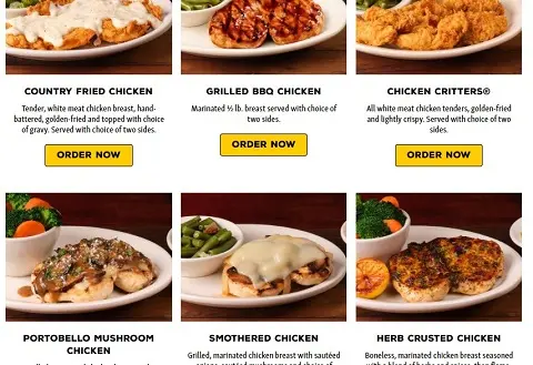 Texas roadhouse menu