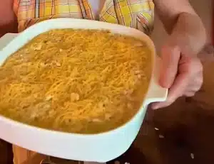 Add some more grated cheese, if desired, to the crackers for Brenda Gantt Squash Casserole Recipe