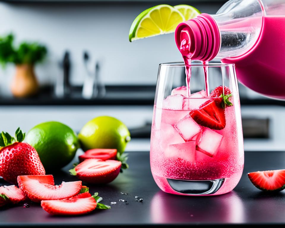 Making a Pink Drink at Home Making a Pink Drink at Home