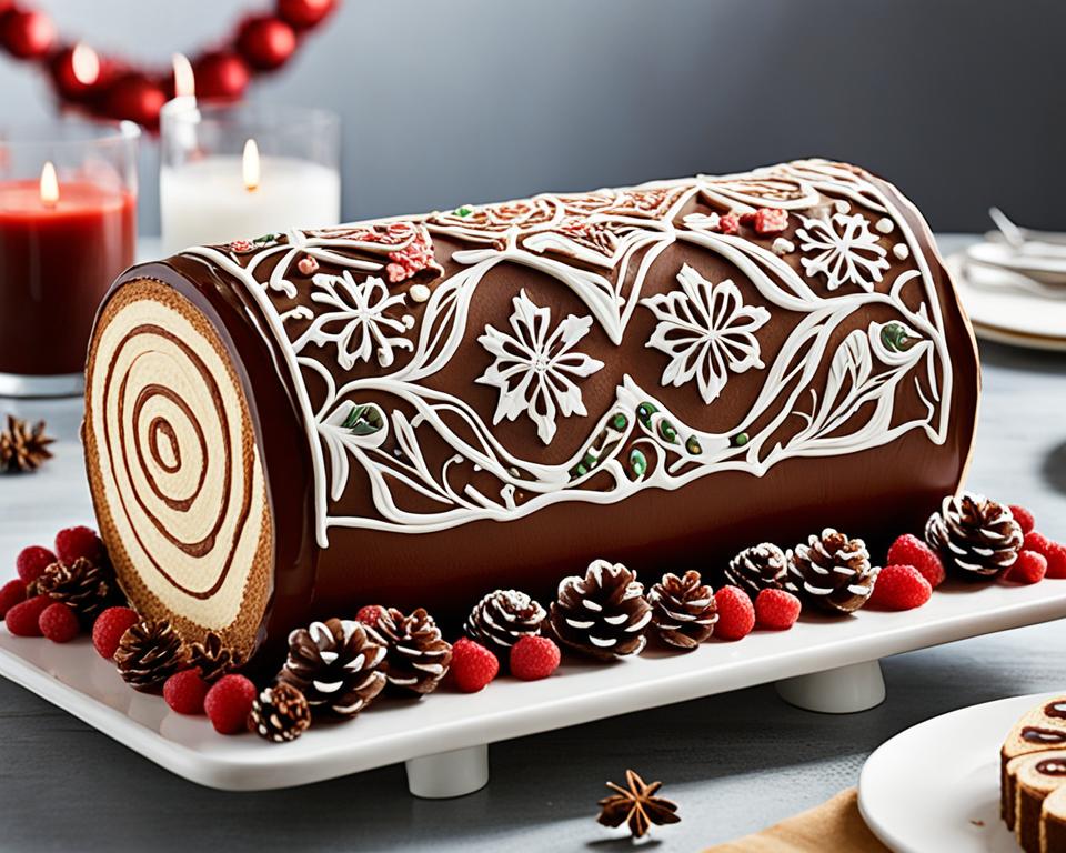 log cake decoration log cake decoration