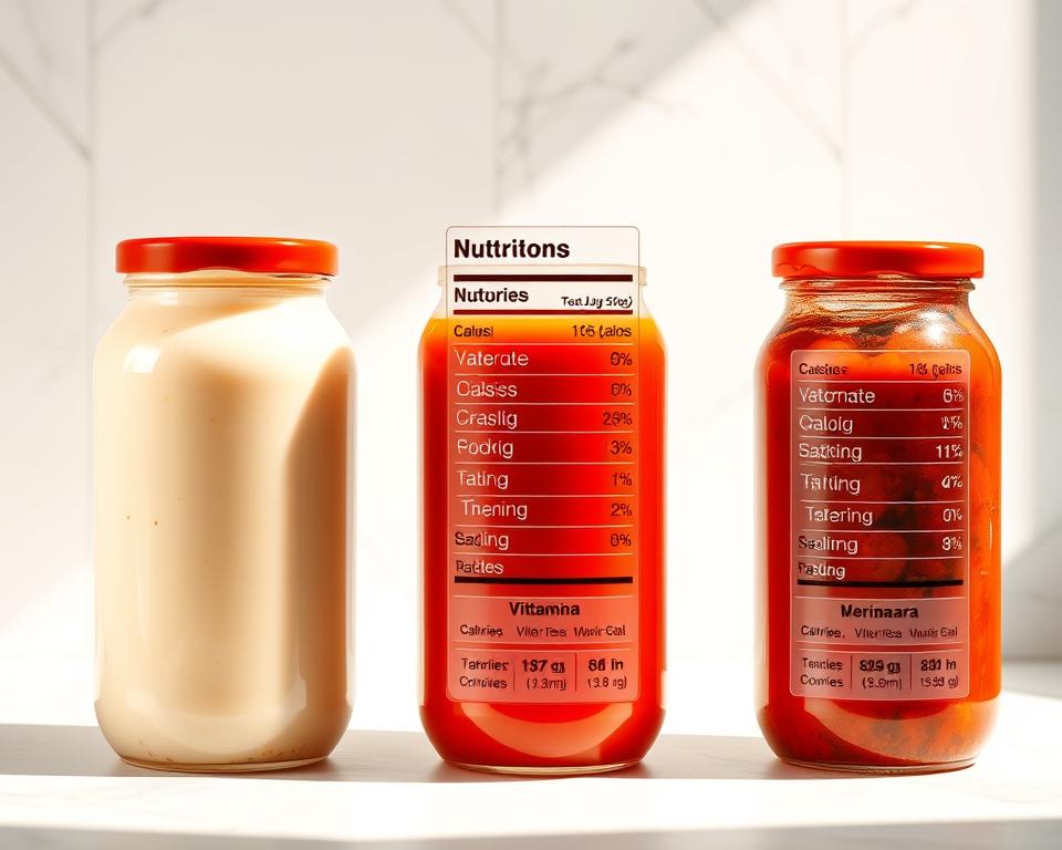 Nutritional Content Comparison of Pasta Sauces Nutritional Content Comparison of Pasta Sauces