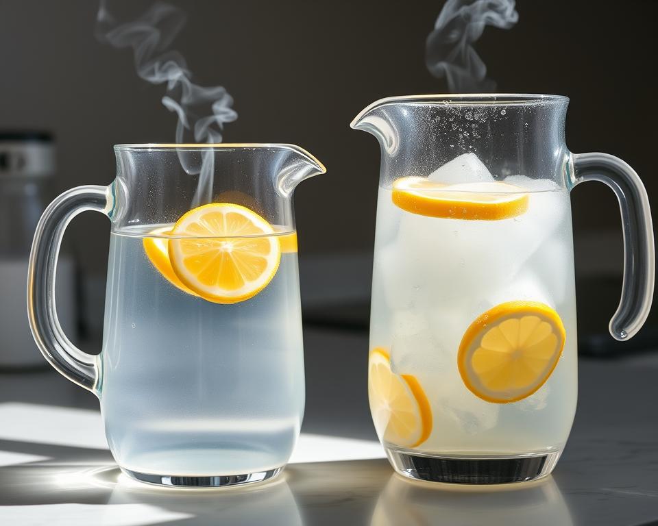 hot vs cold lemon water preparation methods
